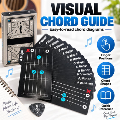 🎸✨ Guitar Chord Cards — Learn Chords Faster & Master Your Guitar Skills Easier