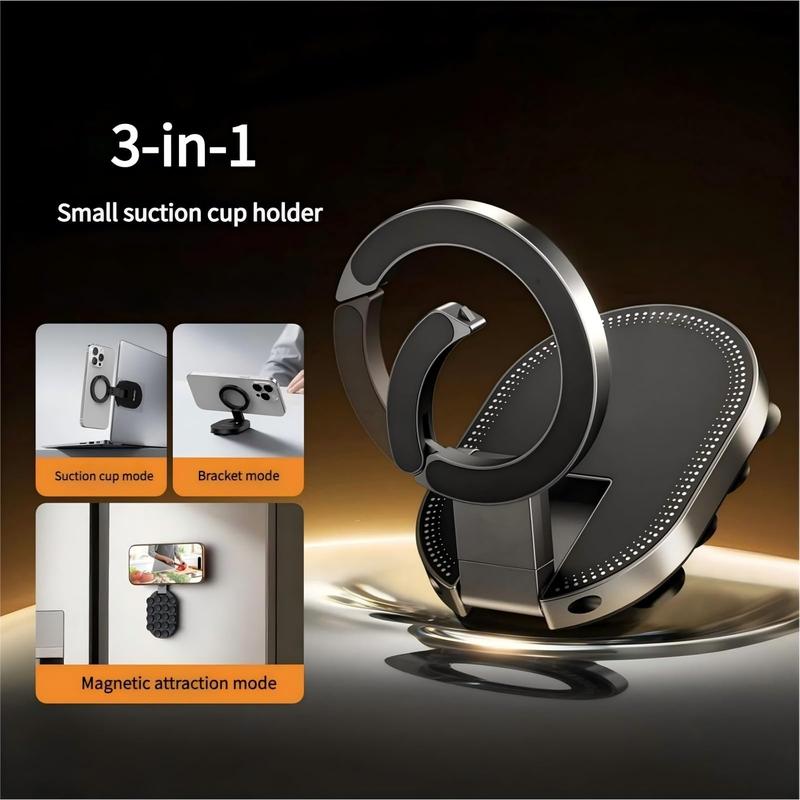 Suction Cup Magnetic Carabiner Phone Holder