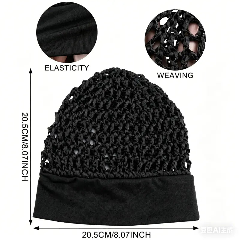 3-Piece Stretchy Wide-Edge Sleeping Cap Set, Soft Protection Bonnet for Nighttime Hair Care & Beauty