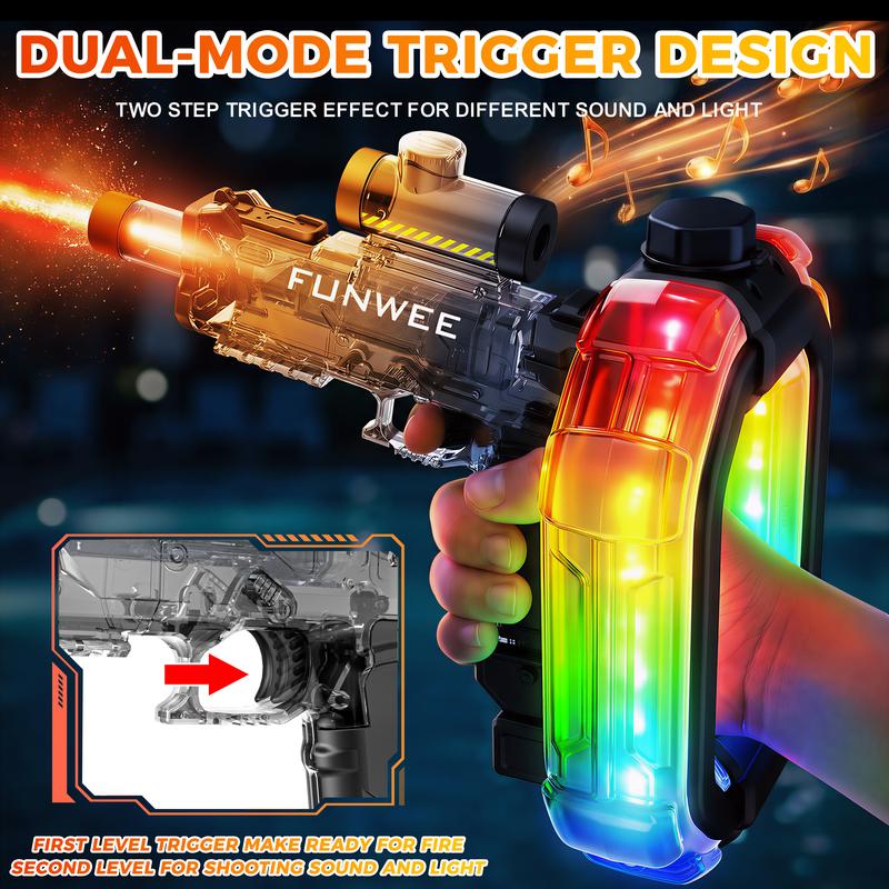 🔥2026 upgraded  Electric Automatic Water Blaster 500+ Continuous Sprays, Light-Up LED Blaster