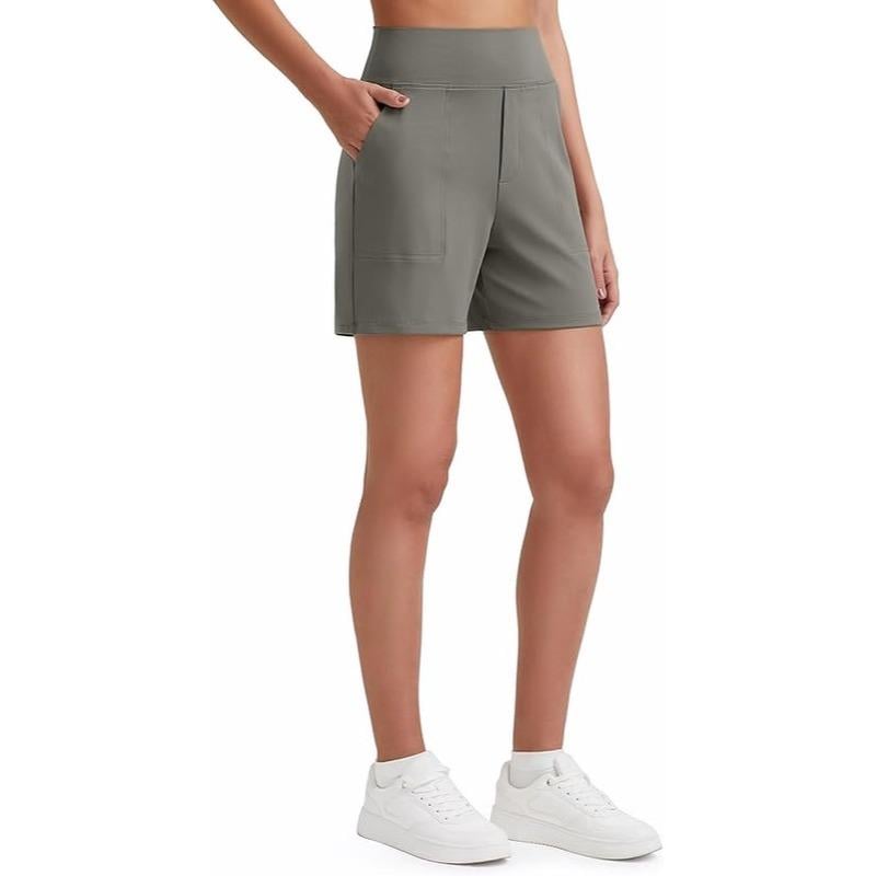 🏋️‍♀️🏃‍♀️Women’s High-Waist Athletic Shorts – Running & Yoga Summer Shorts with Pockets(🔥Buy 2 Get EXTRA  10% OFF)