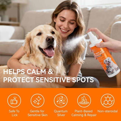 🐶Itch Relief Spray –Vet Recommended Skin Soothing Quantum Silver Spray for Dogs & Cats