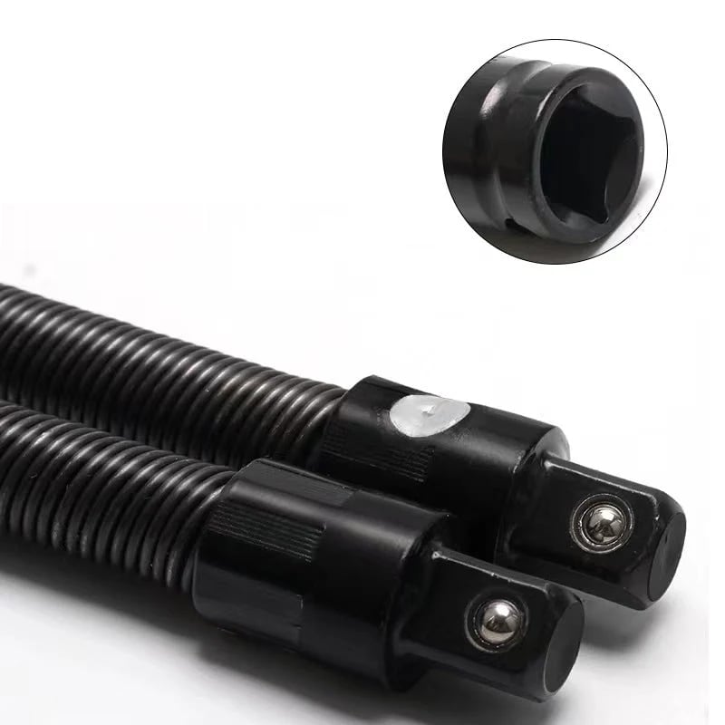 🔥 🔧🌀 1/2" Flexible Socket Extension Bar! Conquer Tight Spaces in Seconds🔩🚗