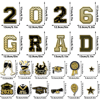 🎓 2026 Grad Car Magnets 🧲 – 20-Piece Set for Celebration Decor (Cars, Fridges & More)