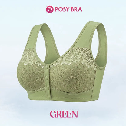 Posy Bra - Front Closure Breathable Cotton Lifting Bra for Seniors