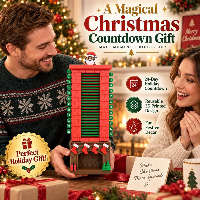 Santa Chimney Advent Calendar – 24-Day Christmas Countdown