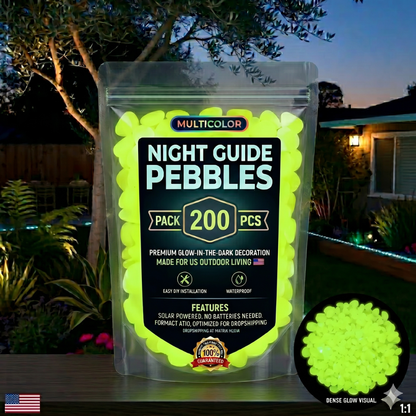 💥LAST DAY SALE 50%OFF💥🌈Colorful Glow-in-the-Dark Garden Stones☔