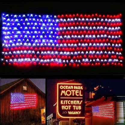 🤩July 4th 49% Off Sale💝250th Anniversary-Solar American Flag Lights Outdoor