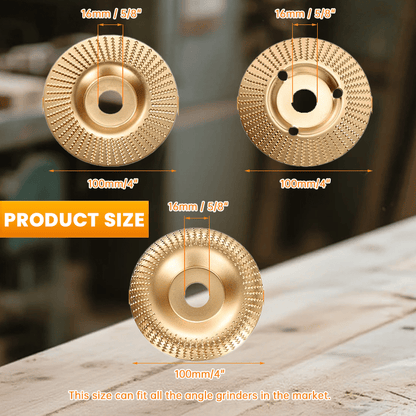 🎉Limited Edition $24.99, Only 100 Sets Left! 🛠️3PCS Wood Carving Disc Set