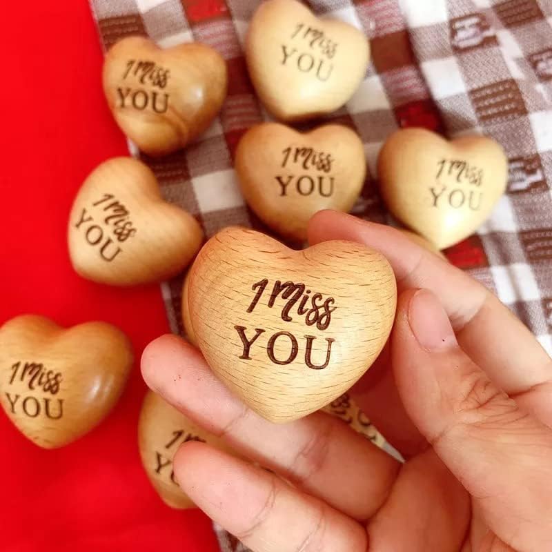 3D Wooden Heart “Pocket Hug” – Engraved Keepsake Gift