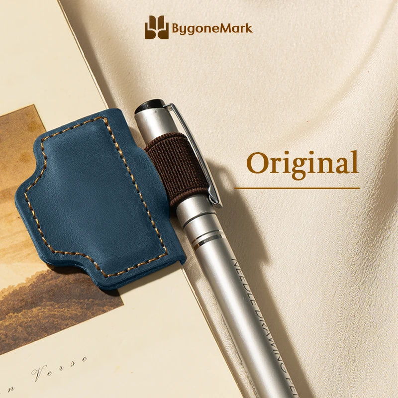 LAST DAY 70% OFF - Personalized Magnetic Leather Pen Holder Bookmark