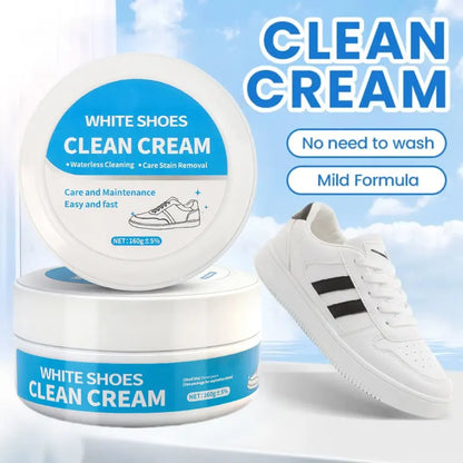 White Shoe Cleaner Cream Multipurpose No-Wash Solid Cleaner