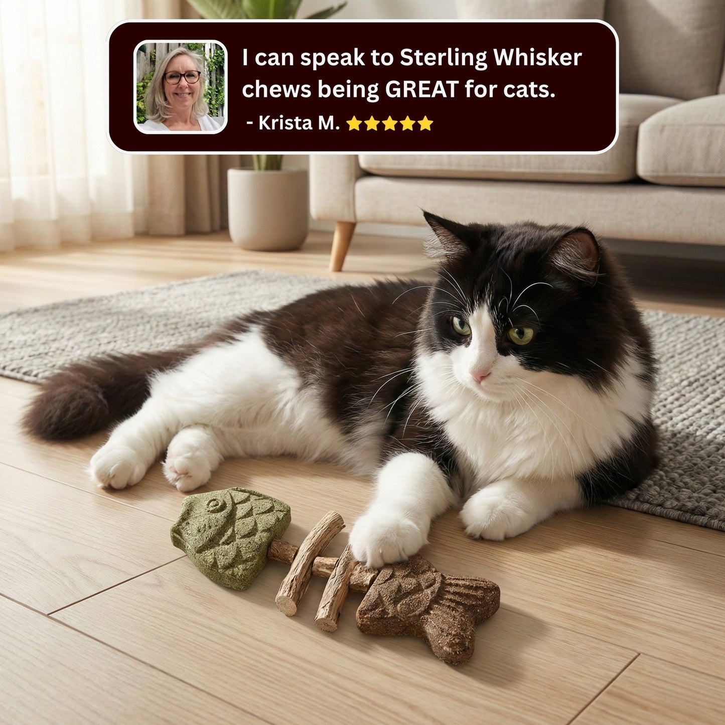 🔥Day Sale 50% OFF🐾-Catnip & Silvervine Chew