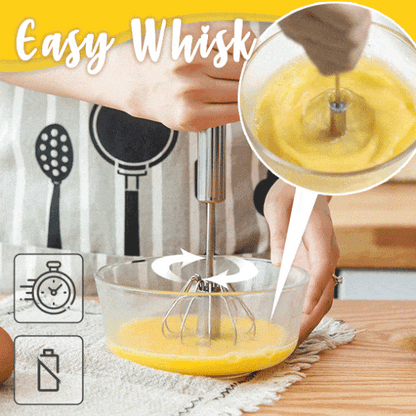 🔥  Stainless Steel Semi-Automatic Whisk