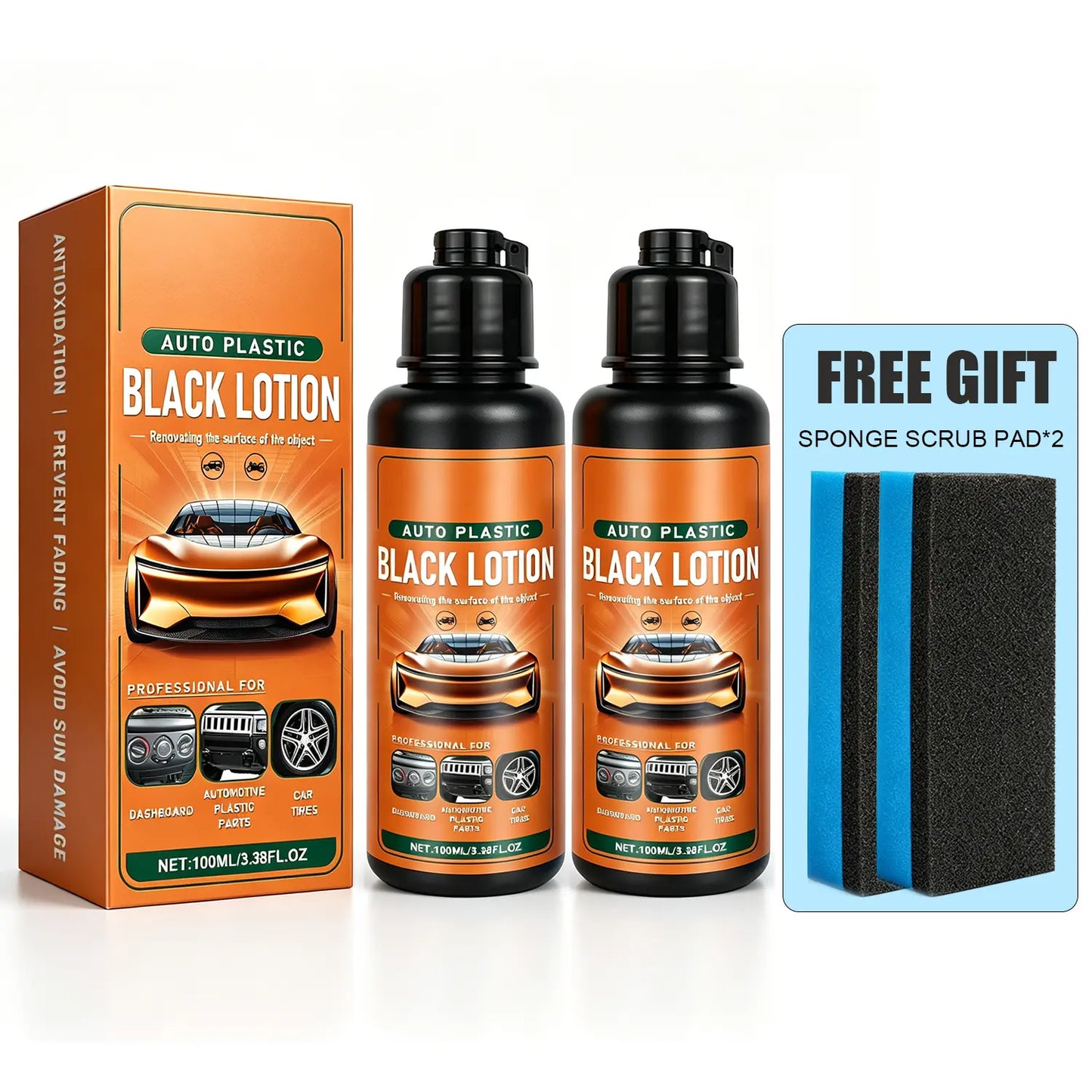 🚗 Car Plastic Restorer | Bring Faded Trim Back to Black