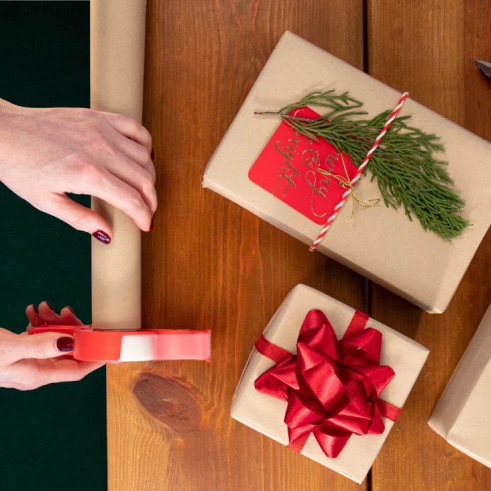 Wrap Buddies Tabletop Gift Wrapping Tool with Tape Dispenser