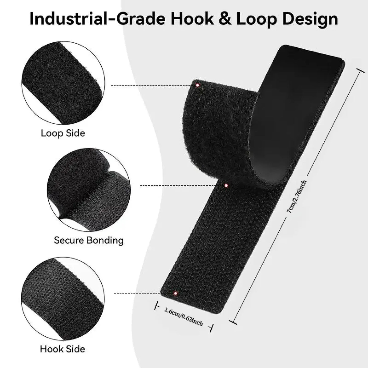 Waterproof Self Adhesive Heavy Duty Double Sided Hook and Loop Strips