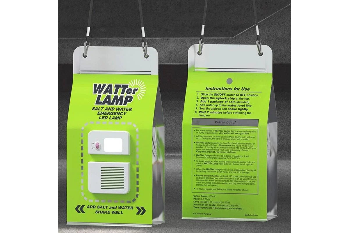 Saltwater Emergency Lamp – Battery‐Free Survival Light