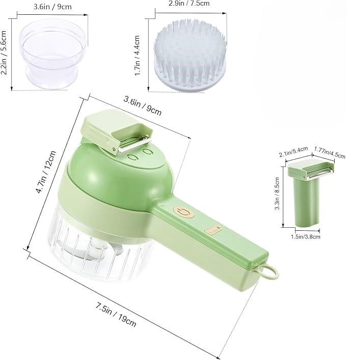 ✨5 in 1 Electric Vegetable Chopper Set, Electric Food Processor