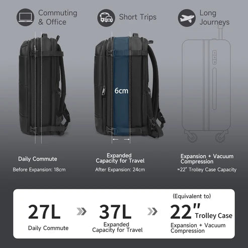 TIGERNU T-B9831 Expandable Travel Backpack