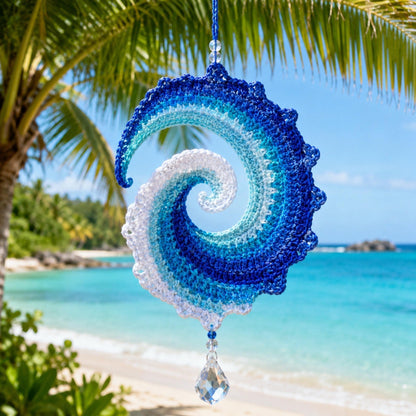 🌊🧵DIY crocheted weather vane kit "Ocean Wave"