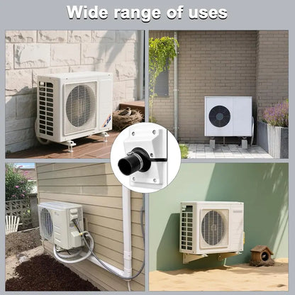 Wall Penetration and Line-Set Cover Kit, Separable AC Line Setting Wall Cover Plate Kit with Soft Gasket