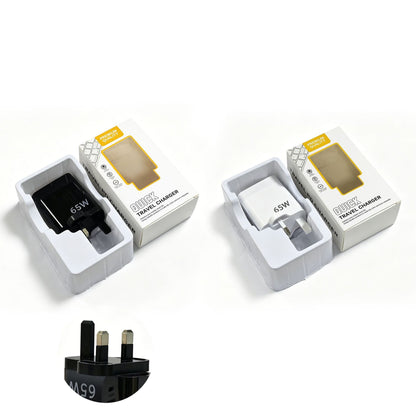 ⚡65W 5-Port Fast Charger｜PD QC Multi USB C Wall Charger