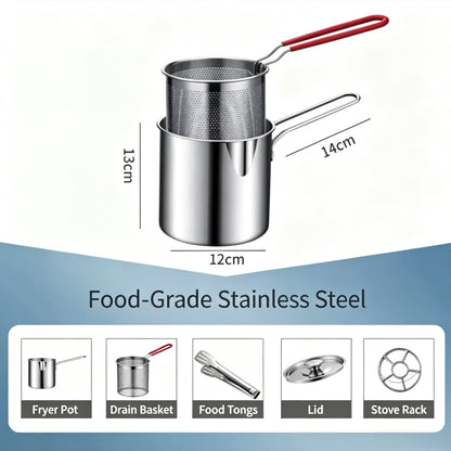 💥Stainless Steel Deep Fryer Set