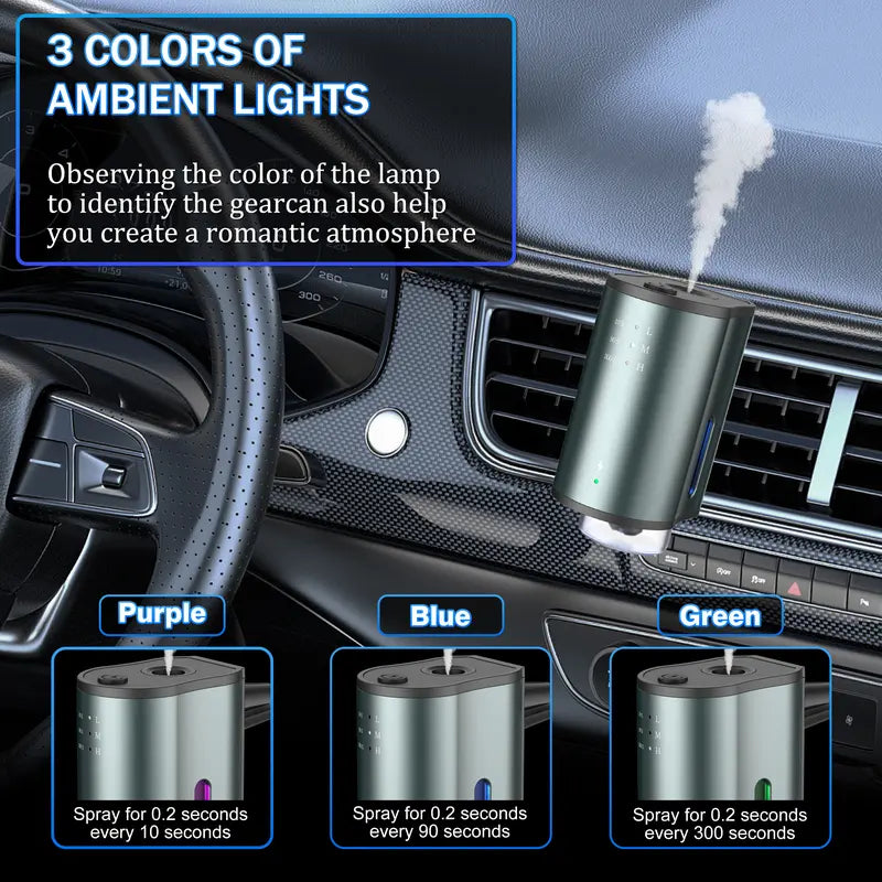 Father’s Day Half Price🚗Car Clip-on Essential Oil Diffuser | Automatic Timing Mist Car Aroma Diffuser