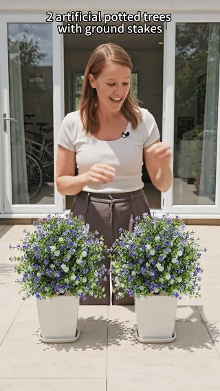🔥 Limited Stock-50% Off | Artificial Potted Trees With Ground Stakes