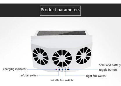 ✈️The New Solar Car Cooling Artifact [air circulation exhaust fan