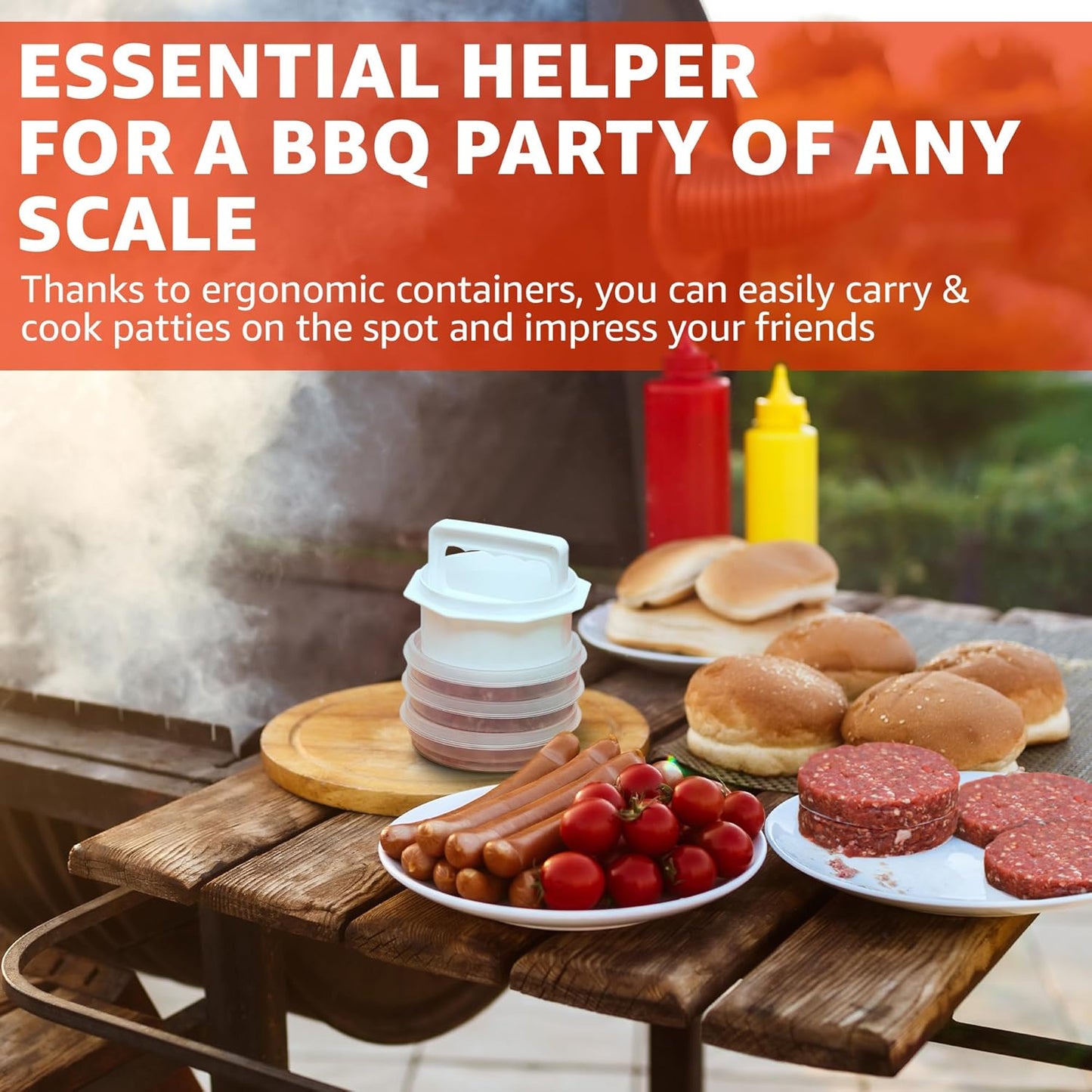 Hamburger Press Patty Maker - 4 in 1