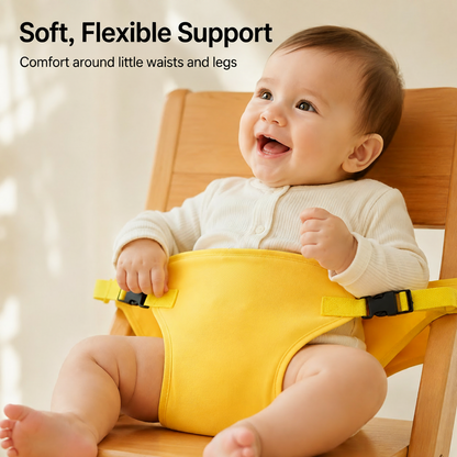 Portable Baby Chair Harness Safety Belt — Foldable Toddler Dining Seat for Travel & Restaurants