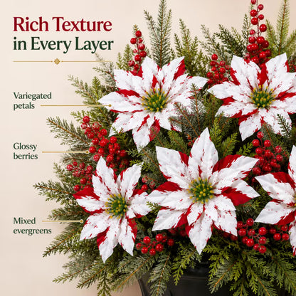 Christmas Poinsettia Planter Inserts
