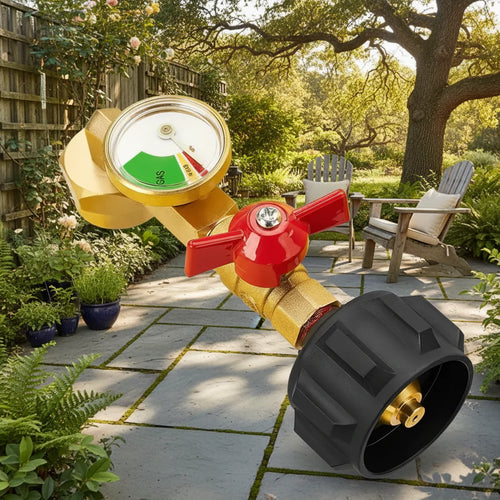 🔥Hot Sale 49% off💰⛽ Propane Refill Adapter with Valve & Gauge