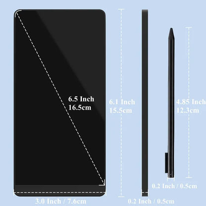 6.5-Inch Full Screen LCD Writing Tablet, Portable Reusable Mini Digital Notebook