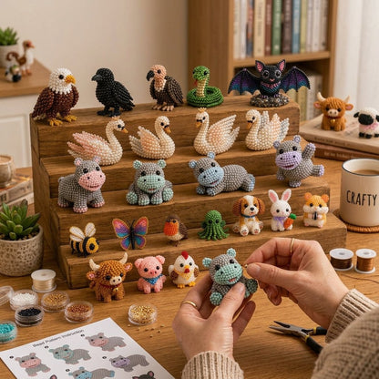 🔥Last Day 50% OFF ✨ Tiny 3D Beaded Animal DIY Kit