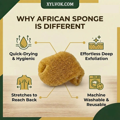 100% Authentic African Exfoliating Net Sponge