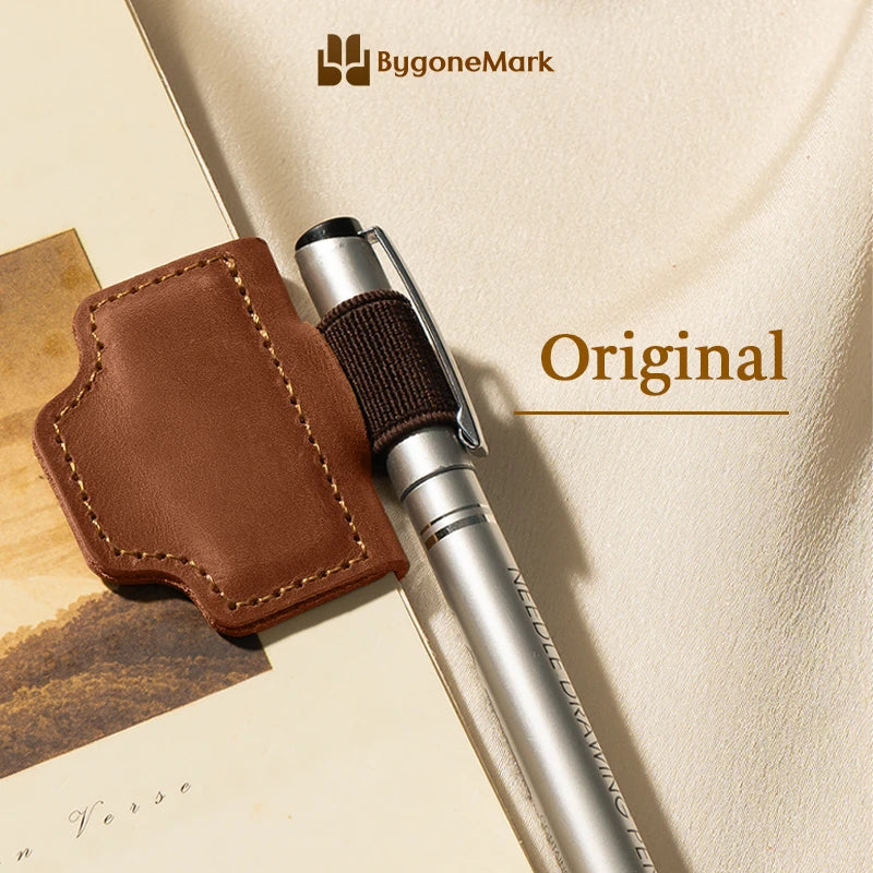 LAST DAY 70% OFF - Personalized Magnetic Leather Pen Holder Bookmark
