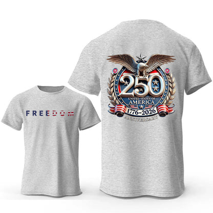 Freedom Patriotic T-Shirt – Classic American Flag Cotton Tee for Men & Women