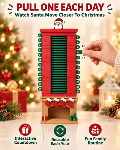 Santa Chimney Advent Calendar – 24-Day Christmas Countdown