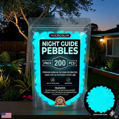 💥LAST DAY SALE 50%OFF💥🌈Colorful Glow-in-the-Dark Garden Stones☔