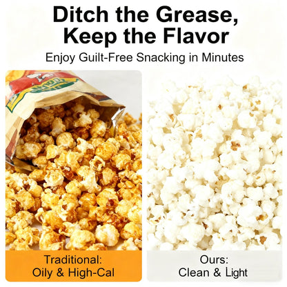 Hot Air Popcorn Maker - Healthy & Fast Homemade Snacks 🍿