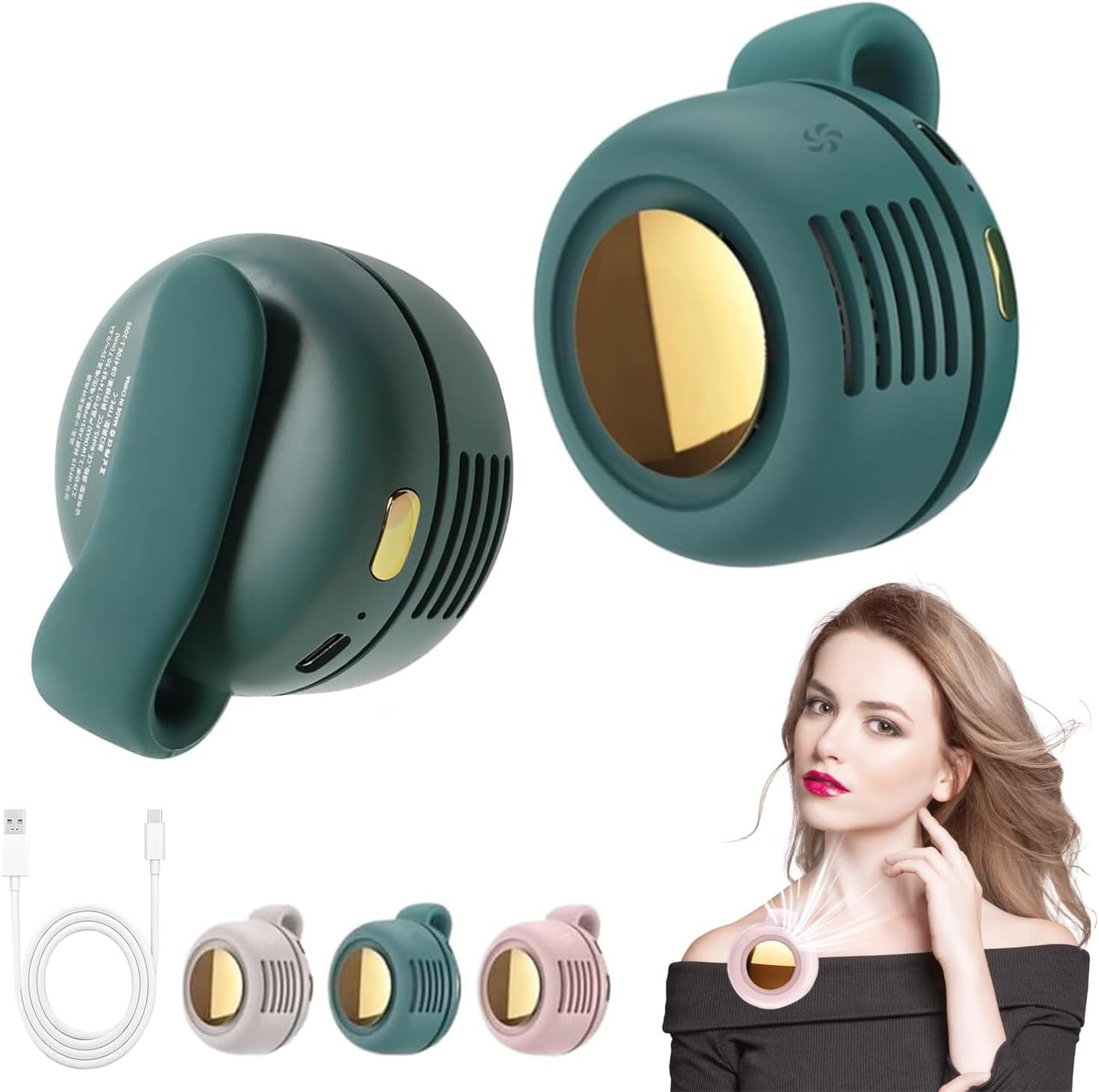 🌀 Portable Clip-On Fan – 360° Adjustable