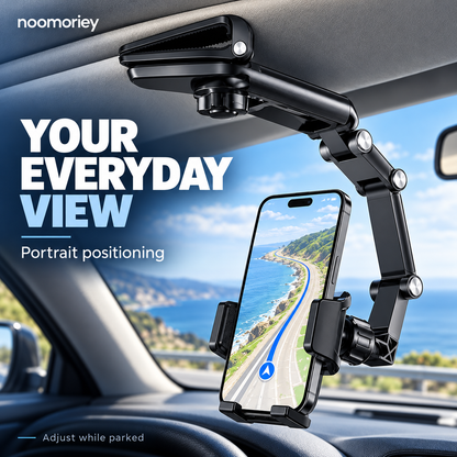 Foldable Car Phone Holder – Adjustable Clip-On Mount