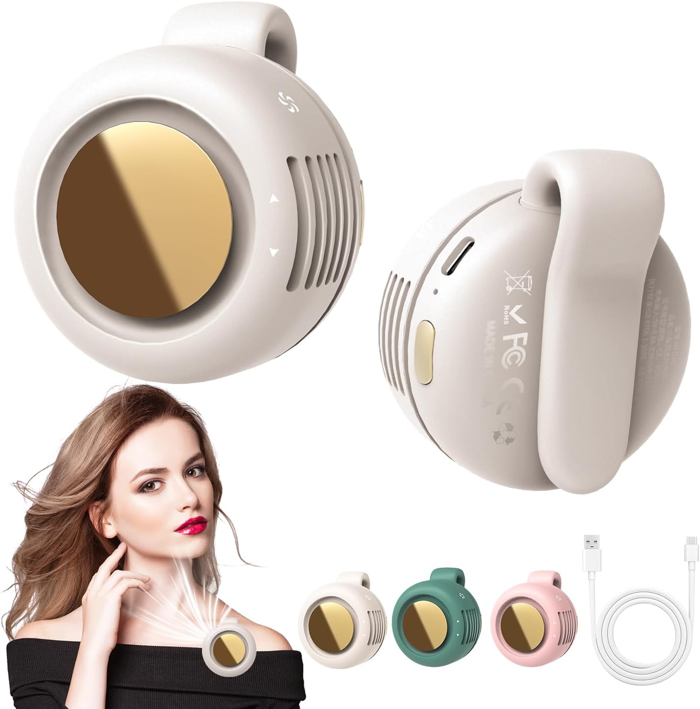 🌀 Portable Clip-On Fan – 360° Adjustable