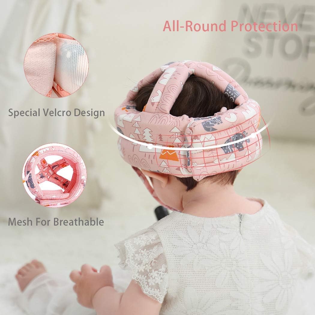 Baby Safety Anti-Collision Hat, Head Protector,Breathable Washable All-Season Cap