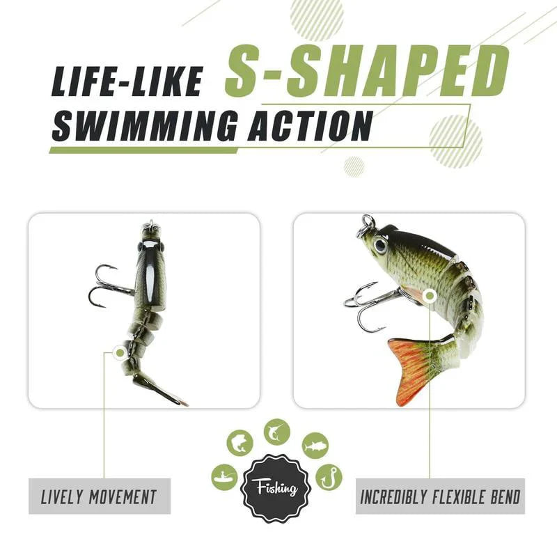 🐟Lifelike Fishing Lures for Freshwater and Saltwate