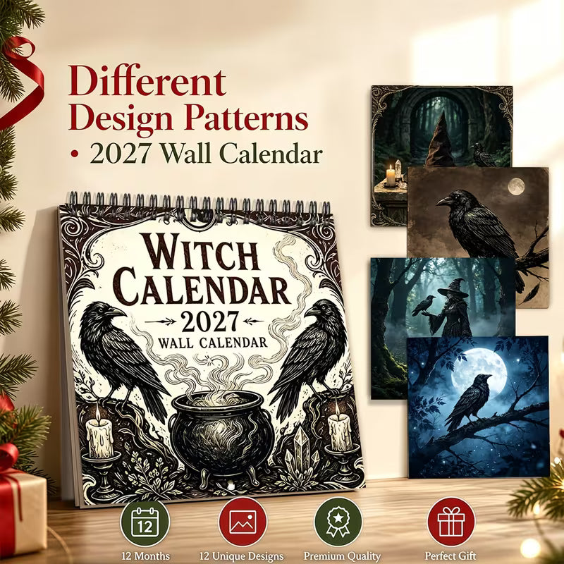 Black Friday Deal: 2027 Gothic Crow Steampunk Decorative Calendar