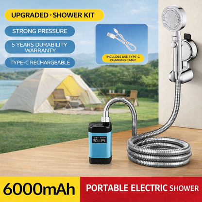 Portable Rechargeable Camping Shower Pump Kit